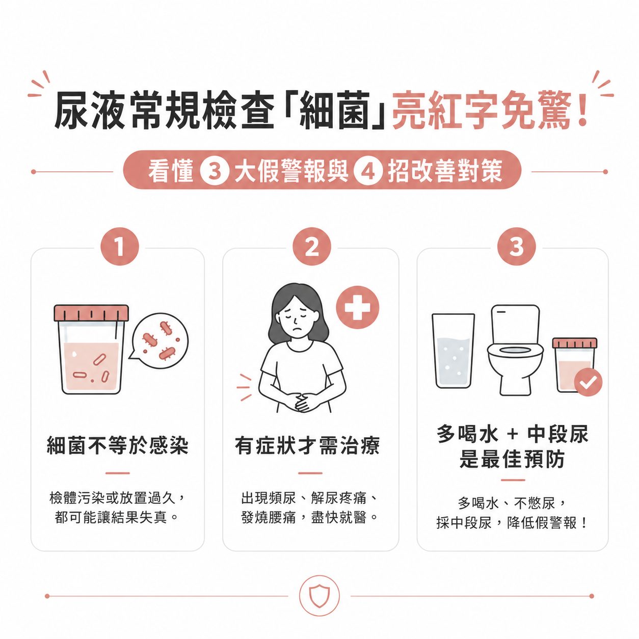 尿液常規檢查「細菌」亮紅字免驚！看懂 3 大假警報與 4 招改善對策