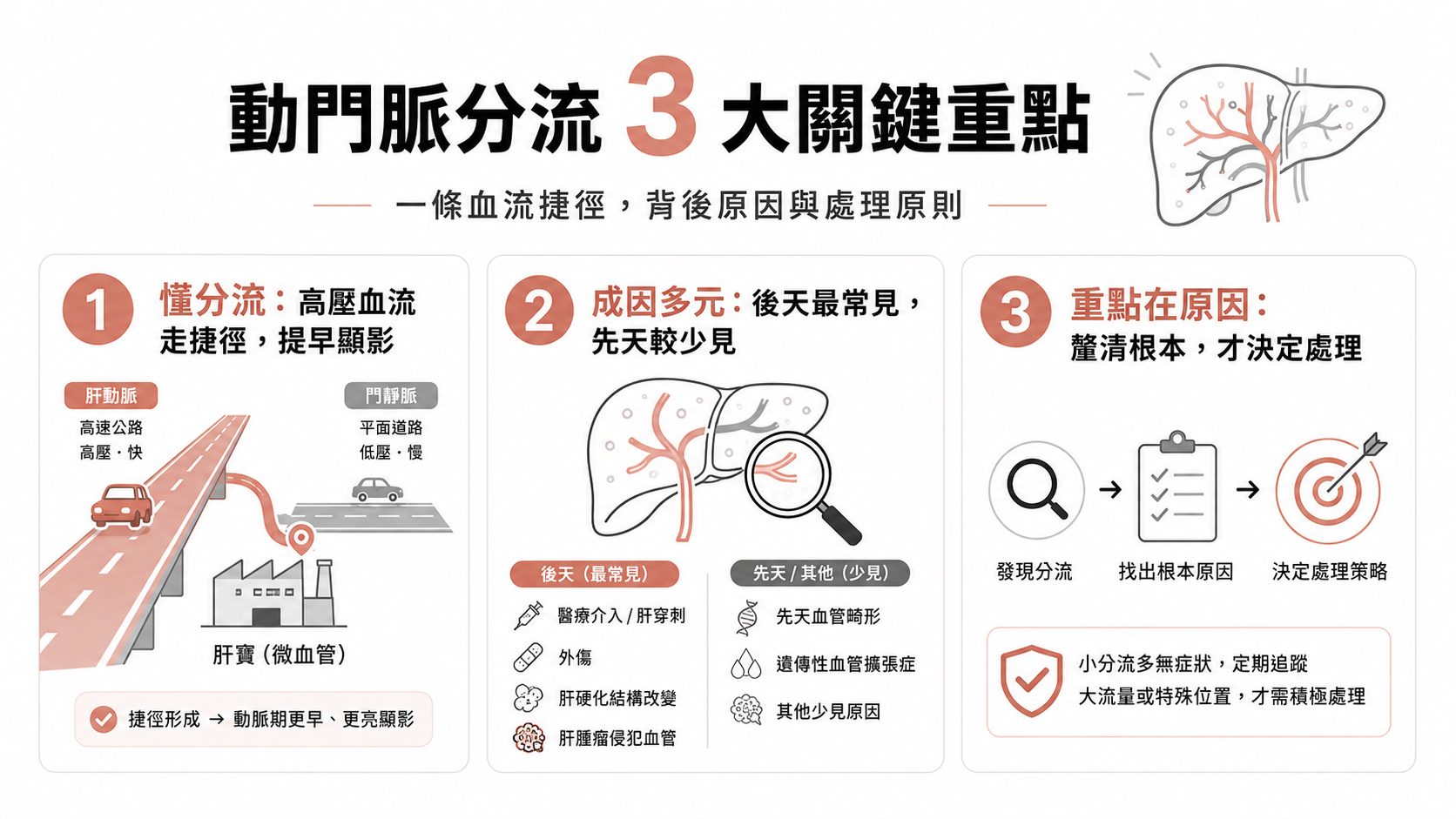 健檢報告寫著「肝動脈門靜脈分流（AP shunt）」？多數是良性、不用治療，但這幾種情況得追根究柢