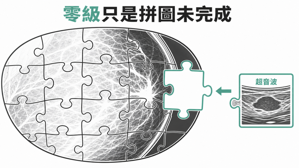 BI-RADS 0 代表影像評估尚未完成