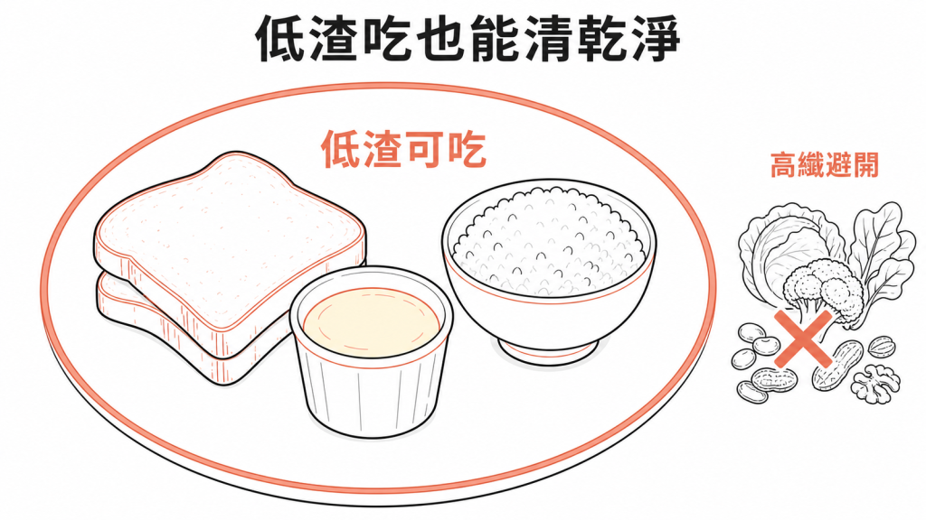 大腸鏡前一天的低渣飲食選擇