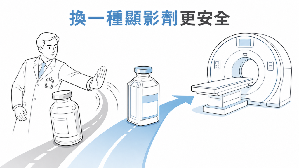 更換不同結構顯影劑可降低再次過敏風險