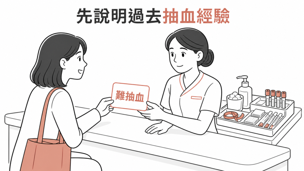 抽血前主動告知難抽血經驗
