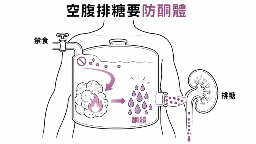 空腹加排糖可能累積酮體