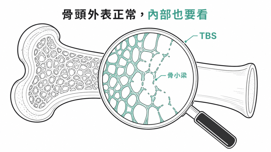 小梁骨評分可看見骨骼內部微結構風險