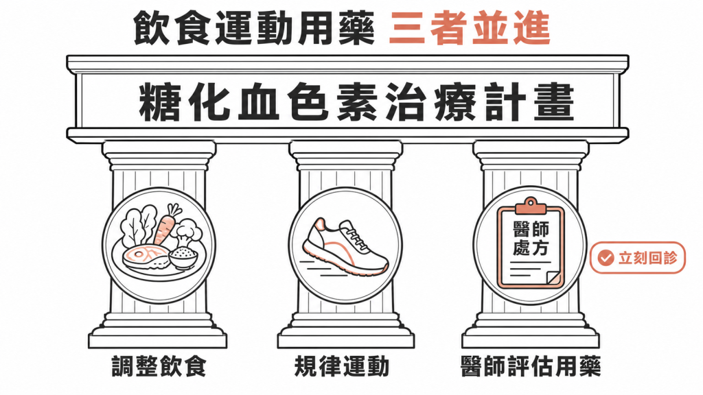 初期糖尿病需飲食運動與醫師評估用藥並進