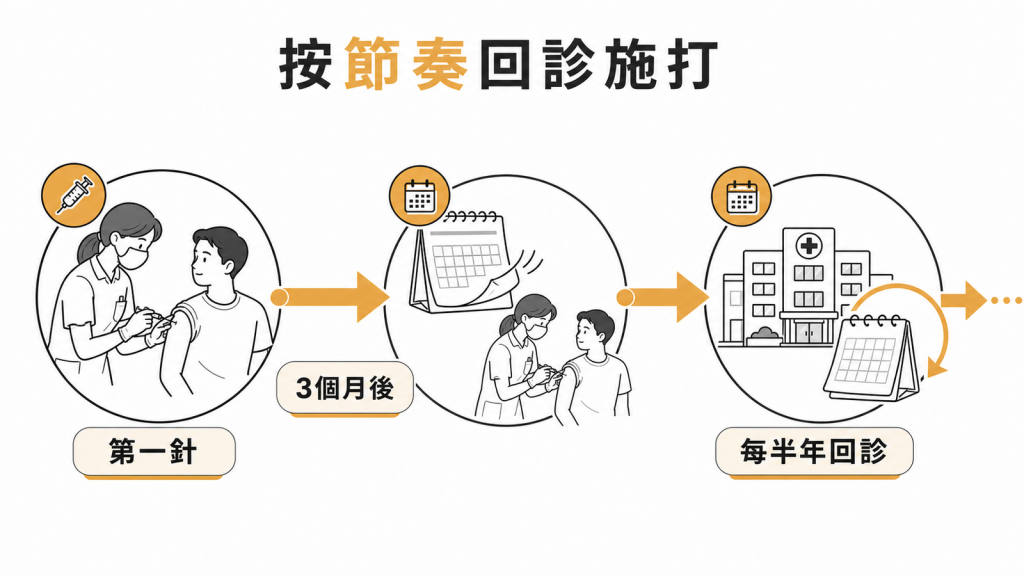 Inclisiran 需按固定節奏回診施打
