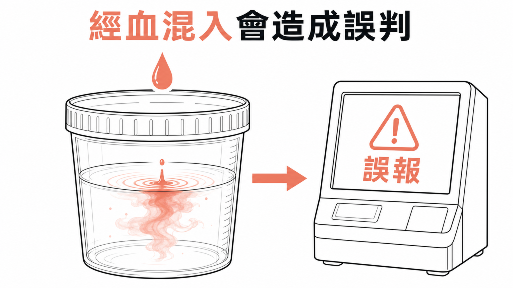 經血可能污染尿液與糞便檢體