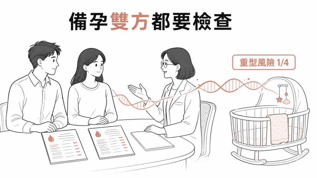 地中海貧血帶因者備孕時雙方都應接受遺傳諮詢