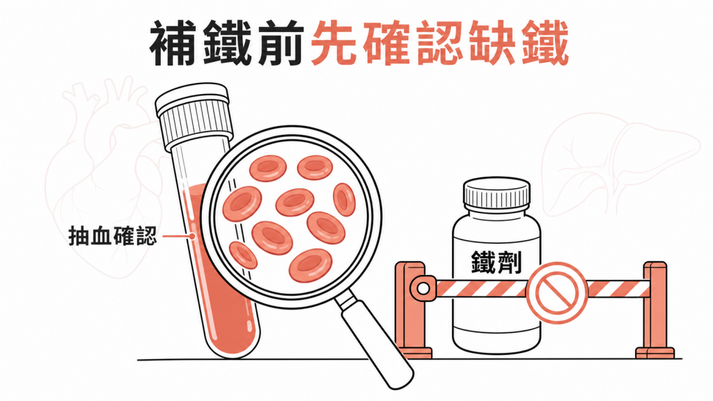 地中海貧血補鐵前應先確認是否缺鐵