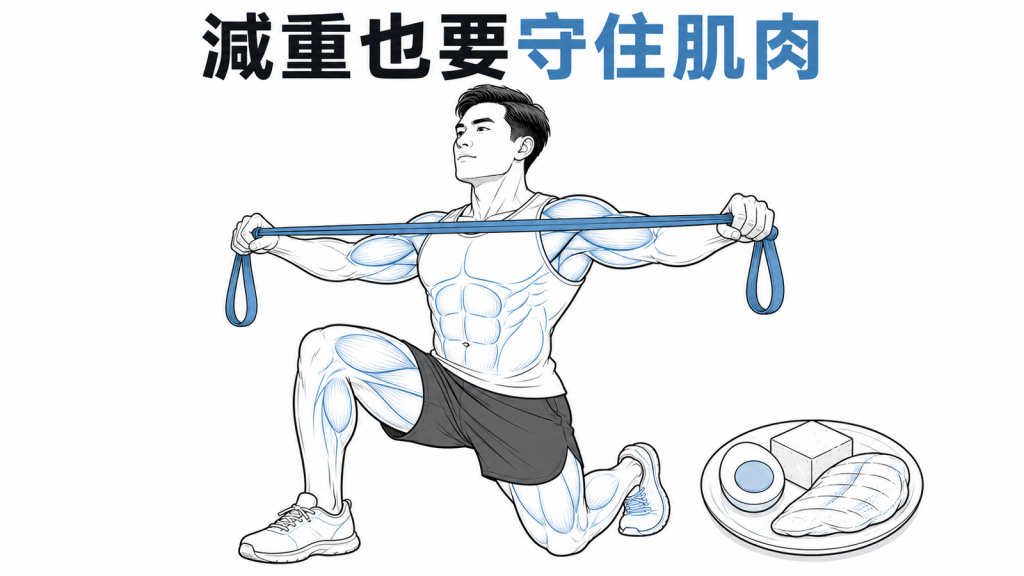 減重期間以肌力運動維持肌肉