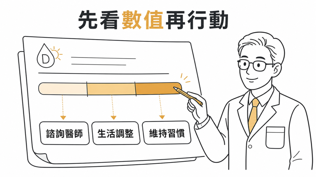 維生素 D 數值應依程度處理