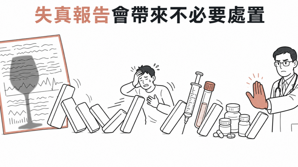 酒精造成的失真報告會帶來不必要處置