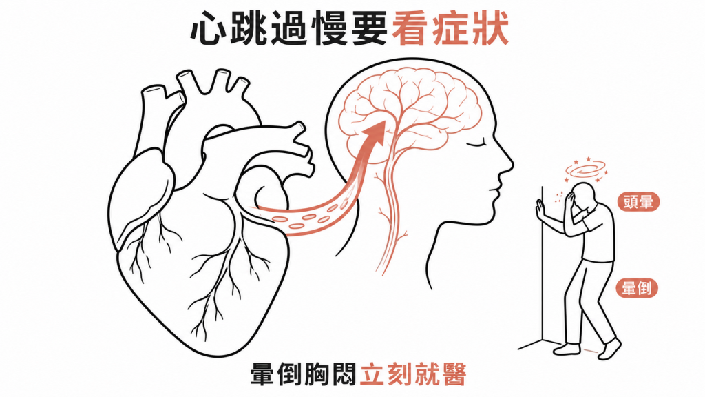心跳過慢的頭暈暈倒與就醫警訊