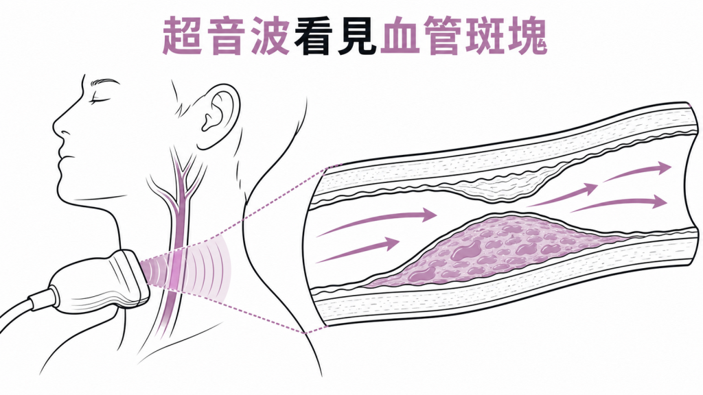 頸動脈超音波看見血管斑塊與狹窄