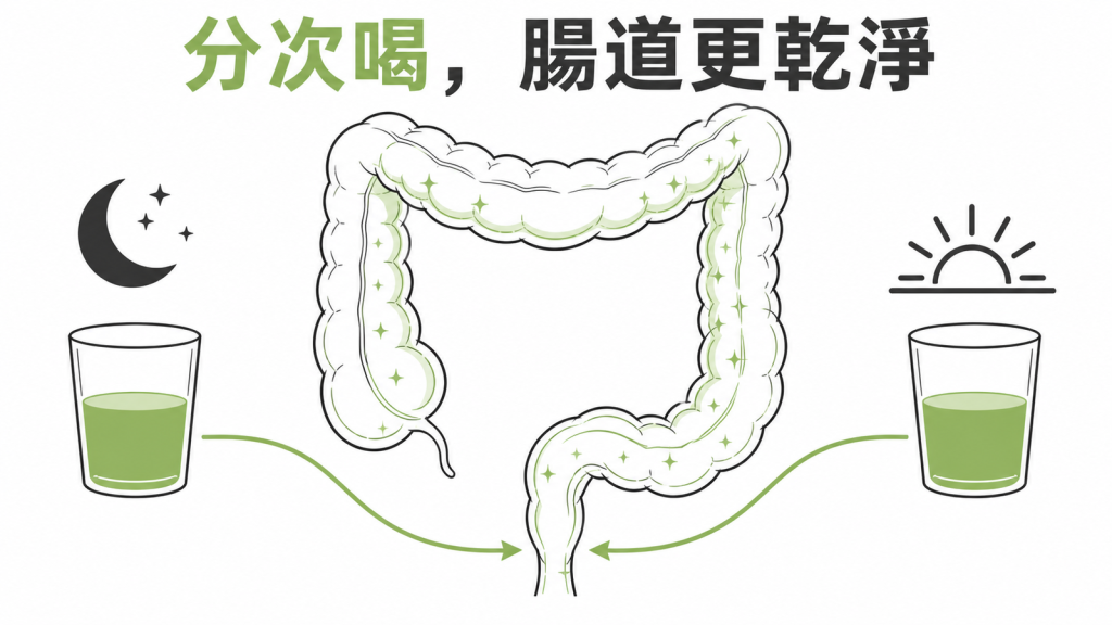 大腸鏡清腸分次喝更乾淨