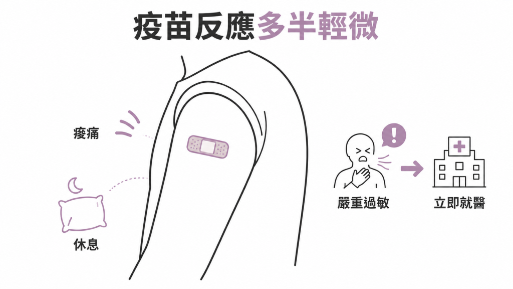 B肝疫苗反應多半輕微