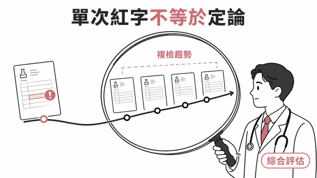 HOMA-IR 單次紅字不等於定論,應看複檢趨勢並綜合評估