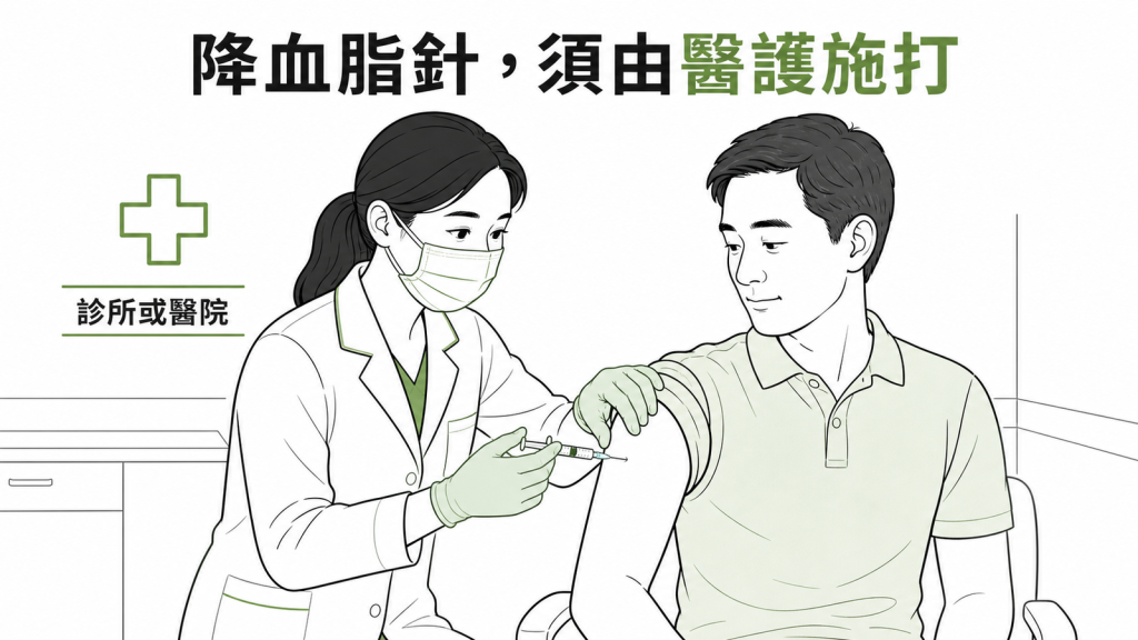 Inclisiran 降血脂針須由醫護施打
