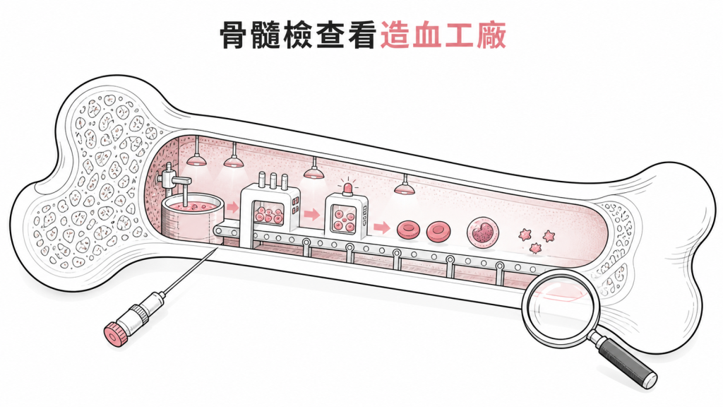 骨髓檢查用來查看造血工廠