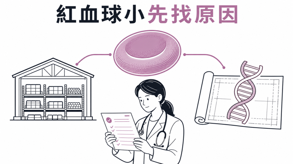 小球性貧血應先找出原因再處理