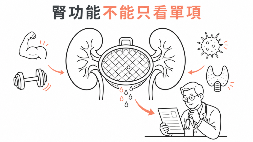 腎功能檢驗不能只看單一數值