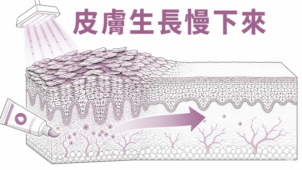 紫外線與維生素 D 藥膏讓乾癬皮膚生長慢下來
