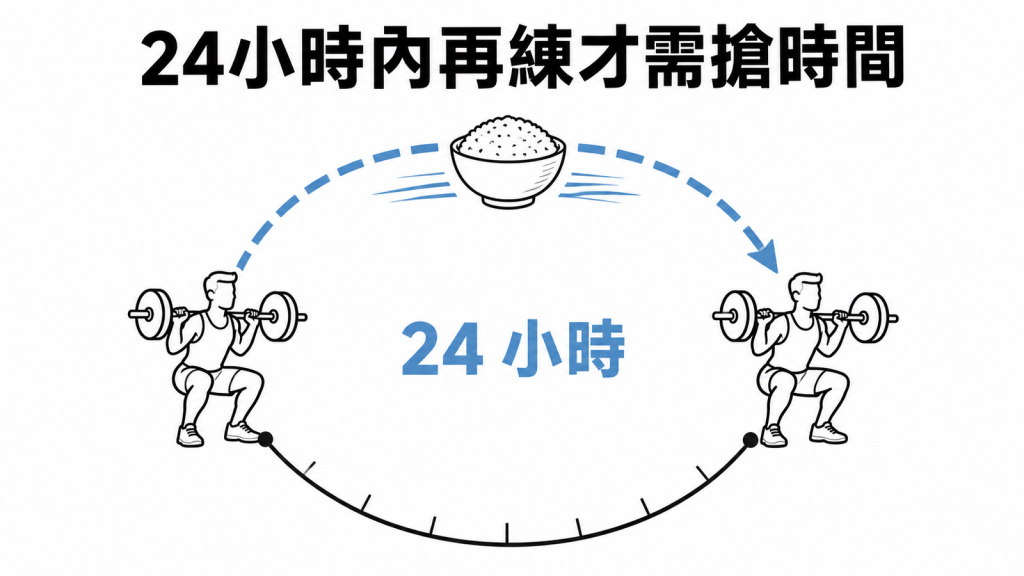 二十四小時內再訓練時需要加速補充