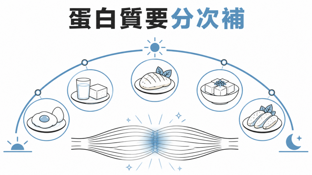 運動後蛋白質應分次補充