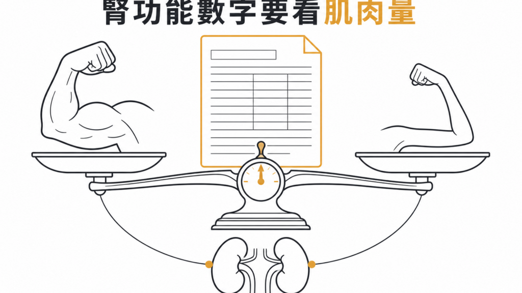 腎功能數字需配合肌肉量判讀
