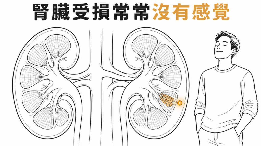 腎臟受損早期常沒有感覺