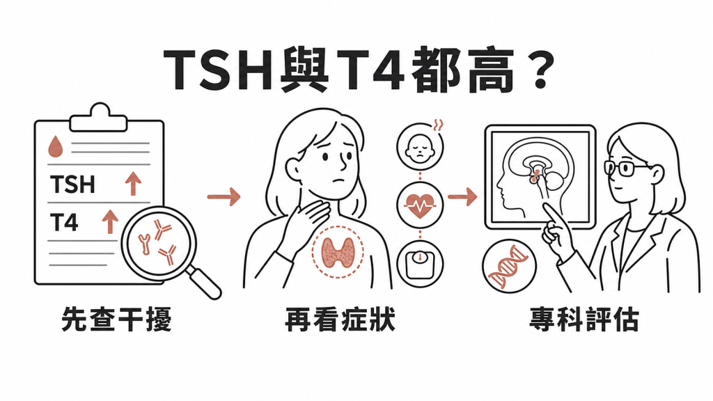 甲狀腺檢驗異常時先排除干擾再接受專科評估