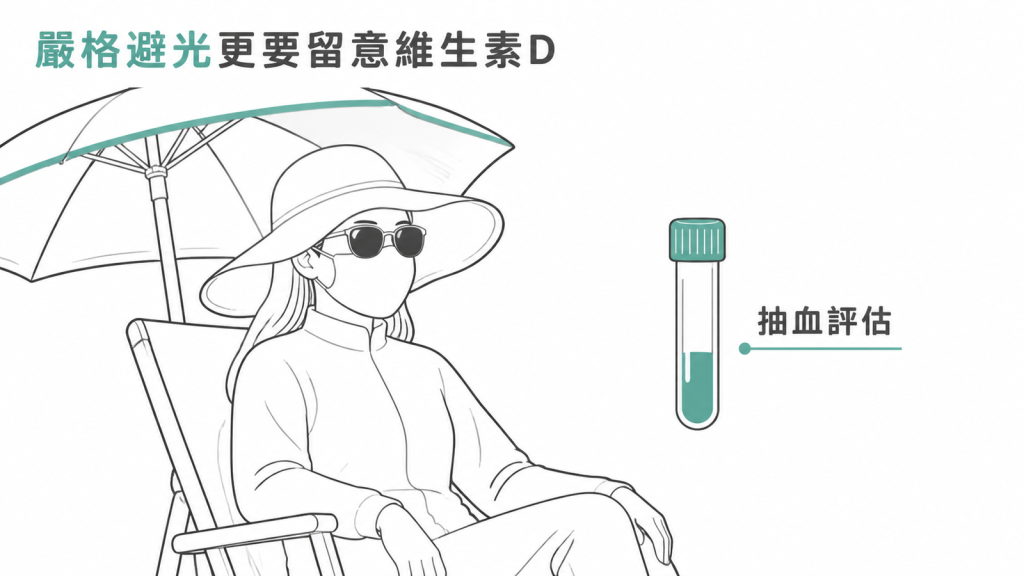 嚴格避光者更需要留意維生素 D 並接受抽血評估