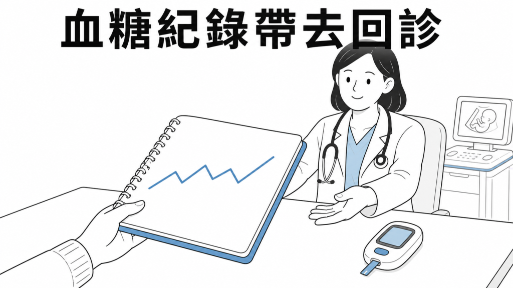 孕期血糖紀錄應帶回診交由醫師判讀