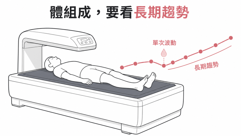 體組成應看長期趨勢