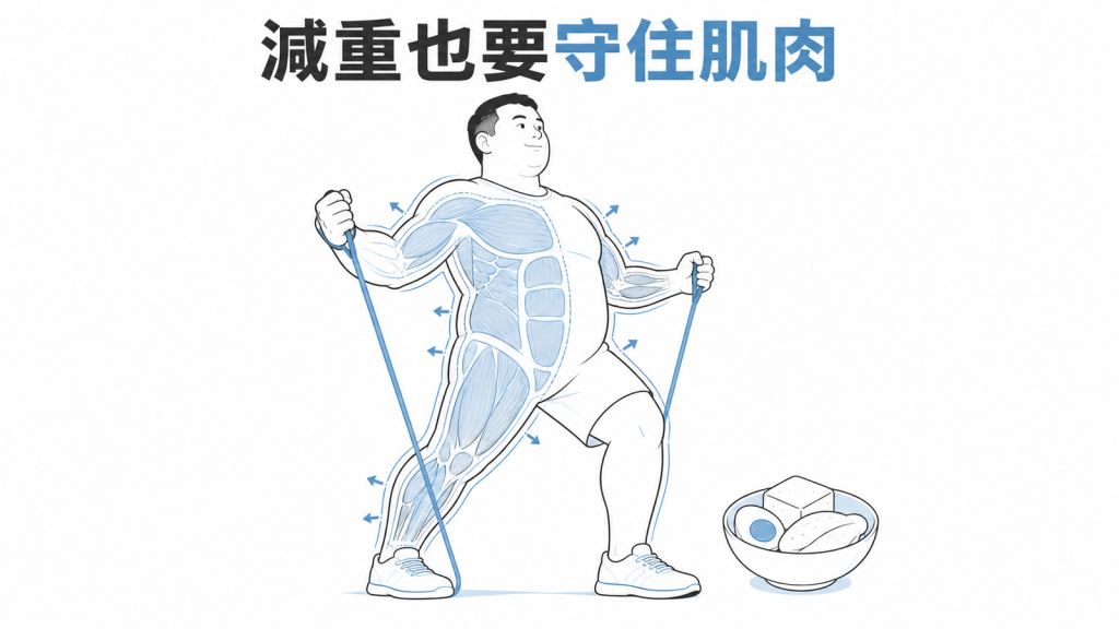 減重期間以蛋白質和阻力運動守住肌肉