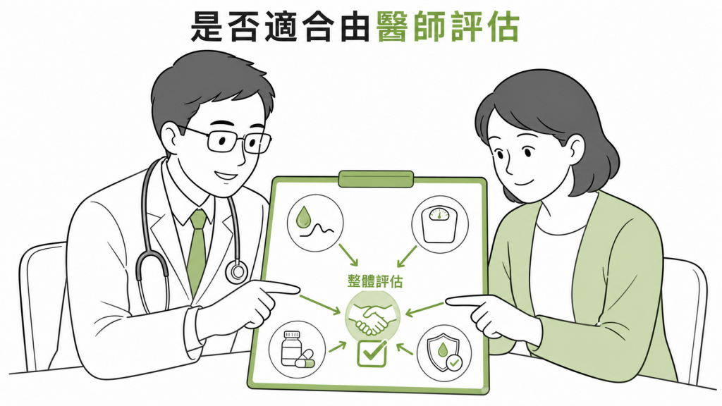 Tirzepatide 是否適合應由醫師整體評估