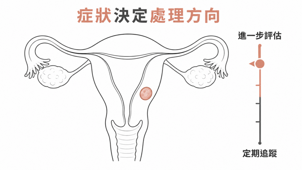 子宮肌瘤依症狀影響程度決定處理方向