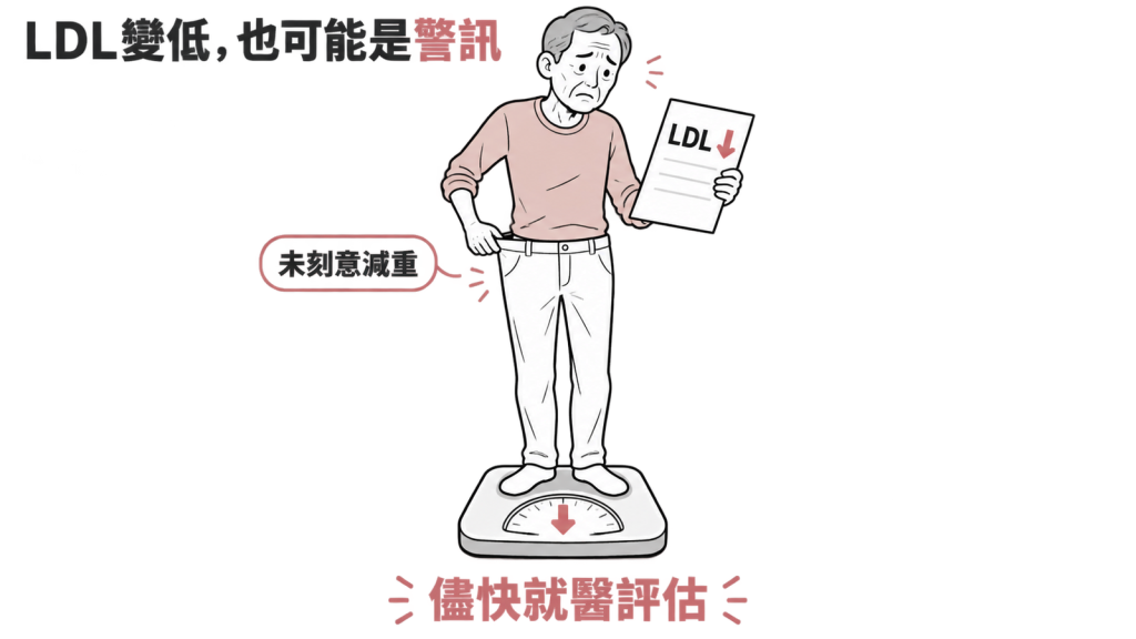 沒有刻意減重卻變瘦、LDL 也變低,可能是身體的警訊,要儘快就醫評估